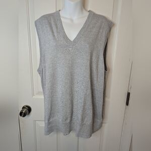 Brooks Brothers Sweater Vest Gray Pullover Supima Cotton Preppy Men’s XL